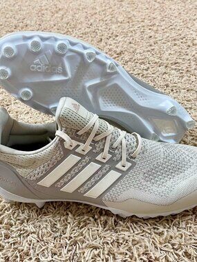 Adidas Men’s Ultraboost Football Cleats Light Gray JP7409, Size 15